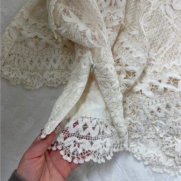 Rich Radi Qs NYC intricate Lace cutout Top - Picture 8 of 13